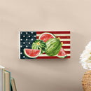 American Classic Garden Decor, Hanging Sign, Watermelon, 11" L x 6" H