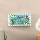 Pollinator Garden Decor, Hanging Sign, Birds, 11" L x 6" H