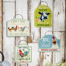 Hillside Pasture Garden Sign, Metal, Funny Farm Sayings, 8", Asst of 4