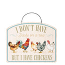 Hillside Pasture Garden Sign, Metal, Funny Farm Sayings, 8", Asst of 4