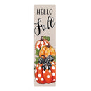 Patterned Pumpkins PVC Vertical Yard Sign, 8"Wx30"H