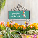 Silly Goose on the Loose PVC Horizontal Yard Sign, 20"Wx 8"H