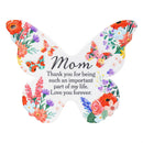 Memorial Garden Sign, Metal, Butterfly Shape, Printed Hanging Sign, 10", Asst of 4