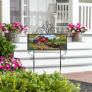 Patriotic Land PVC Horizontal Yard Sign, 20W"x 8"H
