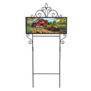 Patriotic Land PVC Horizontal Yard Sign, 20W"x 8"H