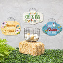 Hillside Pasture Garden Sign, Printed Metal Hanging Sign, 10.5" L x 7.5" H, Asst of 3