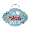 Hillside Pasture Garden Sign, Printed Metal Hanging Sign, 10.5" L x 7.5" H, Asst of 3