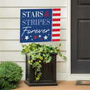 American Classic Stars & Stripes Yard Sign, "Forever", 24"x18"