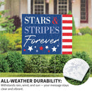 American Classic Stars & Stripes Yard Sign, "Forever", 24"x18"