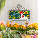 Winky Blinky Welcome to Our Coop PVC Horizontal Yard Sign, 20"Wx 8"H