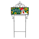 Winky Blinky Welcome to Our Coop PVC Horizontal Yard Sign, 20"Wx 8"H