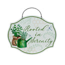 Cottage Garden Sign, Metal, Printed Hanging Sign, 10", Asst of 4