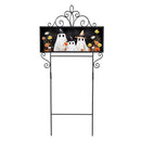 Halloween Ghost Family PVC Horizontal Yard Sign, 20"Wx 8"H
