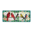Stained Glass Songbirds PVC Horizontal Yard Sign, 20W"x 8"H