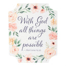 Simple Blessings Sentiment Garden Sign, Metal, Printed Hanging Sign, 10", Asst of 4