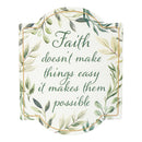 Simple Blessings Sentiment Garden Sign, Metal, Printed Hanging Sign, 10", Asst of 4