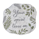 Memorial Garden & Memorial Stone, Your Spirit Lives On Cement Fern Garden Stone