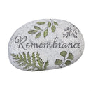 Memorial Garden & Memorial Stone, Cement Fern Sentiment Tiding Stone, Asst of 3