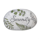Memorial Garden & Memorial Stone, Cement Fern Sentiment Tiding Stone, Asst of 3