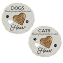 Memorial Garden Stone, Pawprints On Our Hears, Asst of 2