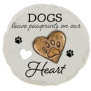 Memorial Garden Stone, Pawprints On Our Hears, Asst of 2