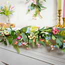 Palm Beach Garland, Artificial Bright Butterfly Floral, 72"L