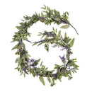 Pollinator Garden Garland Artificial Lavender with Butterflies, 72"L