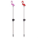 Palm Beach Plastic Flamingo Solar Garden Stake 33"H, 2 Assorted, 12PCS CDU