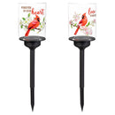 Memorial Garden Stake, Cardinal Acrylic Solar Stake, 2 Asst, 12pcs CDU