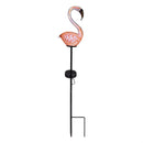 Tropical Oasis Glass Flamingo Solar Stake 22"H, 12PCS CDU