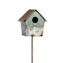Hillside Pasture Garden Stake, Deco Birdhouse Garden Stake 34"H, 2 Assorted