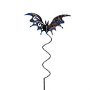 Haunted House Garden Stake, Metal Halloween Butterfly and Bat Stake, 44"H, 2 Asst, 6 of Each