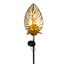 Palm Beach Garden Stake, Tropical Leaf Solar Garden Stake 36"H, 3 Assorted