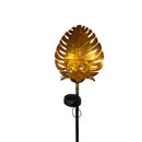 Palm Beach Garden Stake, Tropical Leaf Solar Garden Stake 36"H, 3 Assorted