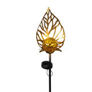 Palm Beach Garden Stake, Tropical Leaf Solar Garden Stake 36"H, 3 Assorted