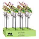 Palm Beach Metal Flamingo Rain Gauge Stake 36"H, 2 Assorted, 12PCS CDU