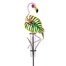 Palm Beach Metal Flamingo Rain Gauge Stake 36"H, 2 Assorted, 12PCS CDU