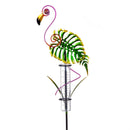 Palm Beach Metal Flamingo Rain Gauge Stake 36"H, 2 Assorted, 12PCS CDU