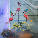 Haunted House Garden Stake,Halloween Flamingo Garden Stake 36"H, 3 Asst, 12pcs CDU