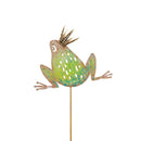Cottage Garden Metal Garden Stake, Royal Frog 41"H, 2 Assorted