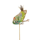 Cottage Garden Metal Garden Stake, Royal Frog 41"H, 2 Assorted