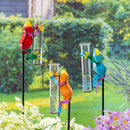 Cottage Garden Metal Frog Rain Gauge Garden Stake 36"H, 3 Asst 12PCS CDU