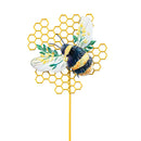Pollinator Garden Garden Stake, Pollinator Honeycomb , 36"H, 3 Assorted