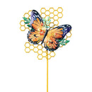 Pollinator Garden Garden Stake, Pollinator Honeycomb , 36"H, 3 Assorted