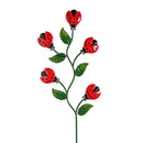 Pollinator Garden Metal Ladybug/Butterfly Garden Stake 47"H, 2 Assorted