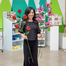 Pollinator Garden Metal Ladybug/Butterfly Garden Stake 47"H, 2 Assorted