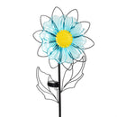 Cottage Garden Metal and Glass Flower Solar Flower Stake 48"H, 3 Assorted