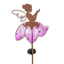 Garden of Wonder Metal and Glass Fairy Solar Stake 36"H, 3 Assorted