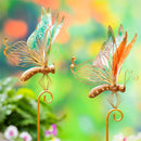 Cottage Garden Stake, Deco Butterfly Metal Garden Stake 40"H, 2 Assorted
