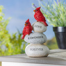 Memorial Love Remember Forever Cardinal Resin Statuary, 12.5"H